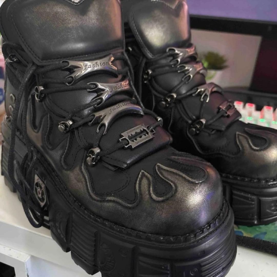 ニューロック風 ブーツ