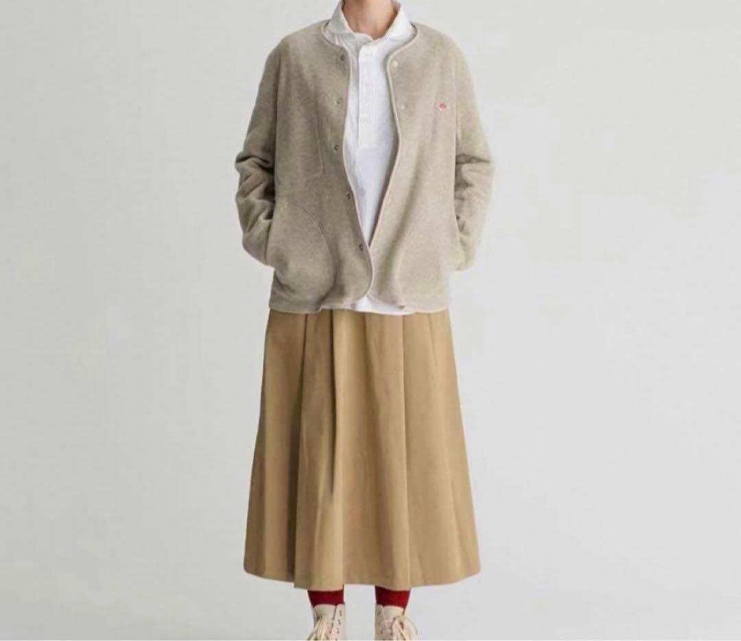 新品未使用　DANTON　ノーカラーフリース　ジャケット