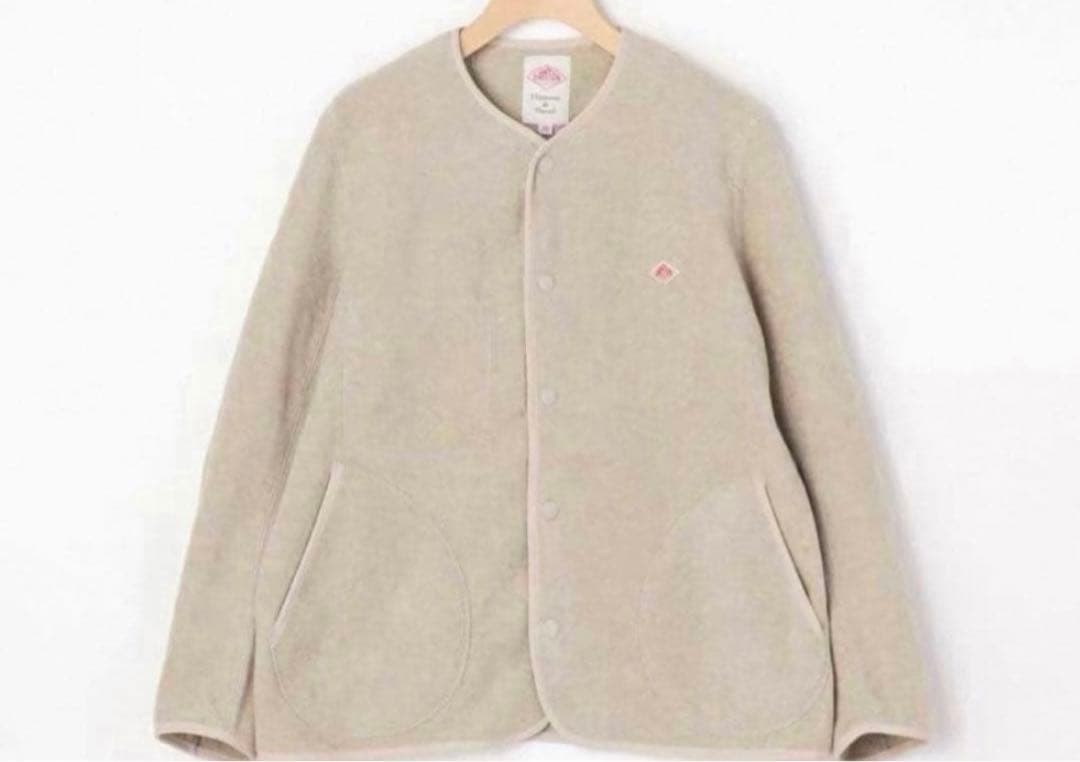新品未使用　DANTON　ノーカラーフリース　ジャケット