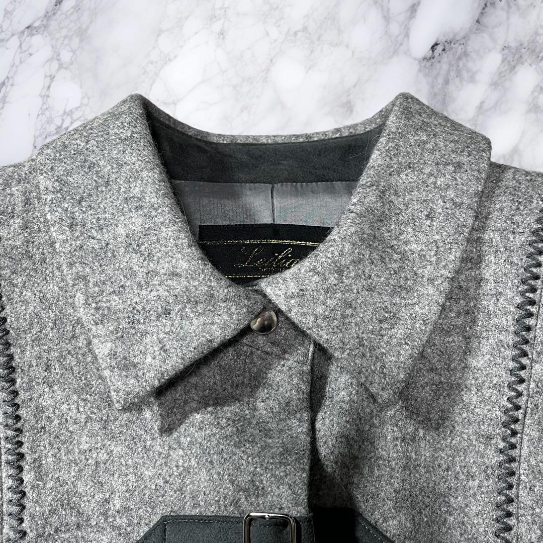 未使用タグ付き Leilian レリアン セットアップ スーツ アンゴラ ウール