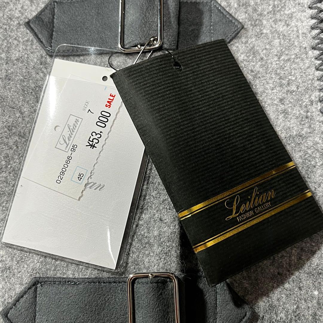 未使用タグ付き Leilian レリアン セットアップ スーツ アンゴラ ウール