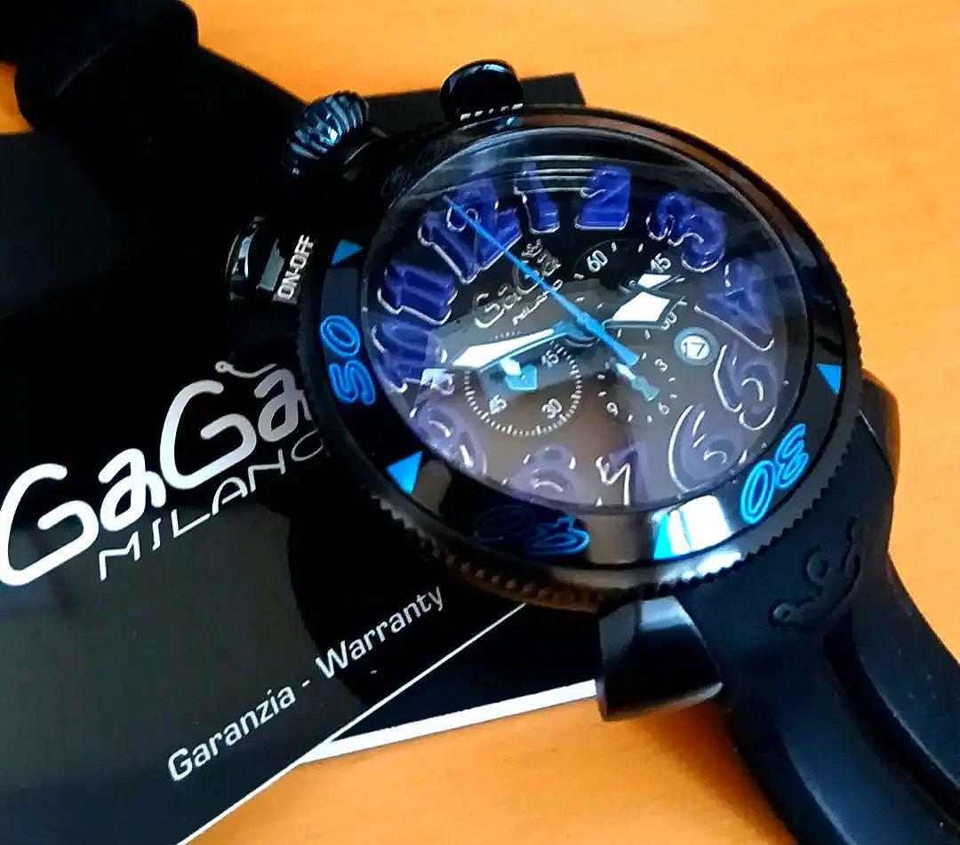 【稼働品】GaGa MILANO マヌアーレ 48MM クロノグラフ クォーツ