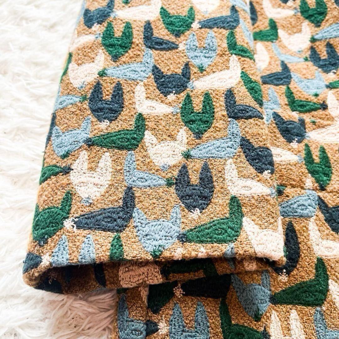 20年コレクション ミナペルホネン repo 刺繍 ダブルブレスト コート