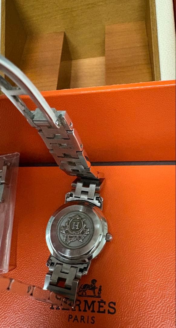 ★HERMES クリッパーCLIPPER ピンクフェイス★