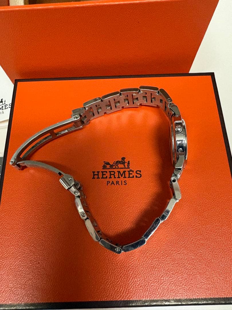 ★HERMES クリッパーCLIPPER ピンクフェイス★