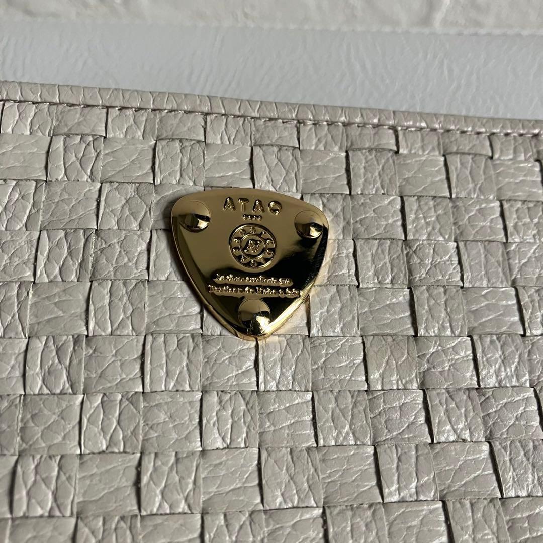 ATAO アタオ スリモ L字財布 ロングウォレット エクリュ メッシュ