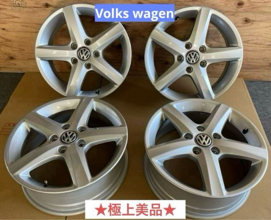 ★極上美品◆VW フォルクスワーゲン　ゴルフ7 純正ホイール16インチ 4本