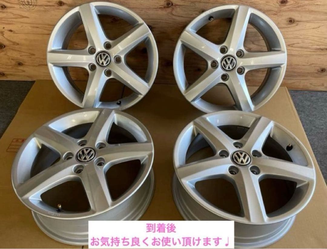★極上美品◆VW フォルクスワーゲン　ゴルフ7 純正ホイール16インチ 4本