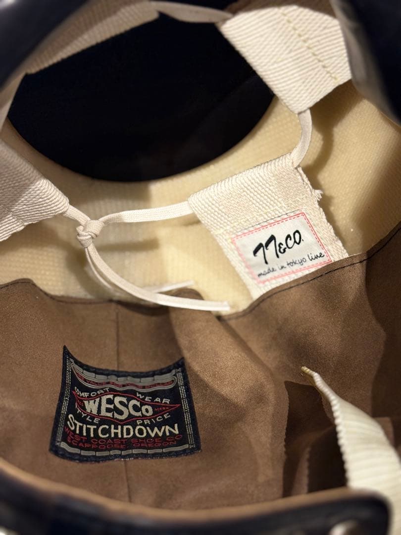 WESCO ×TT &COジェットヘルメット アイボリー/ブラック