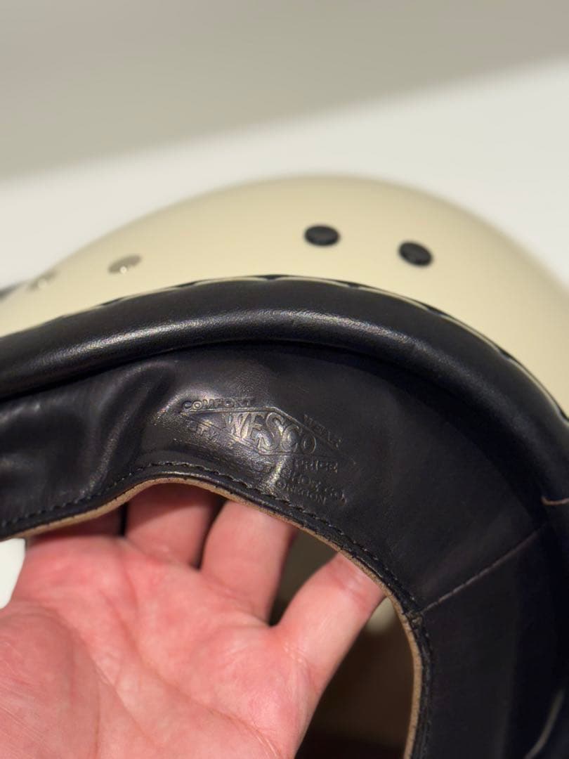 WESCO ×TT &COジェットヘルメット アイボリー/ブラック