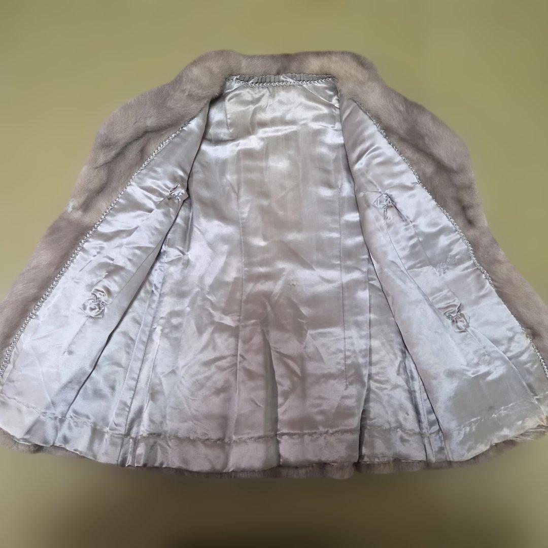 サファイアミンク ハーフコート リアルファー ミンク 高級