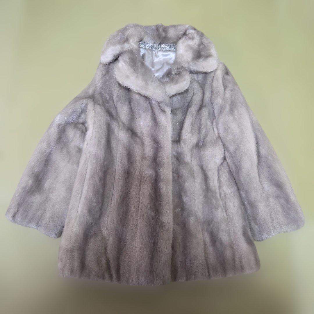 サファイアミンク ハーフコート リアルファー ミンク 高級