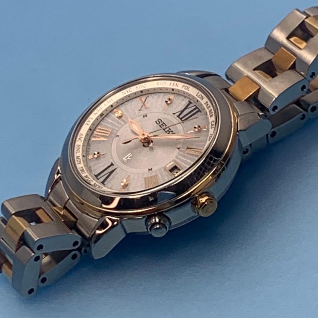 seiko ルキア 1b25-0ap0 ラッキーパスポート　チタンケース　腕時計