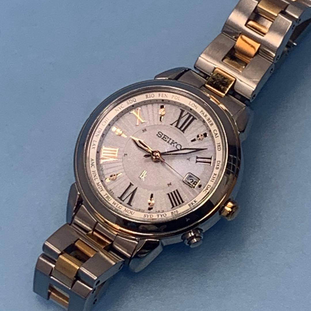 seiko ルキア 1b25-0ap0 ラッキーパスポート　チタンケース　腕時計