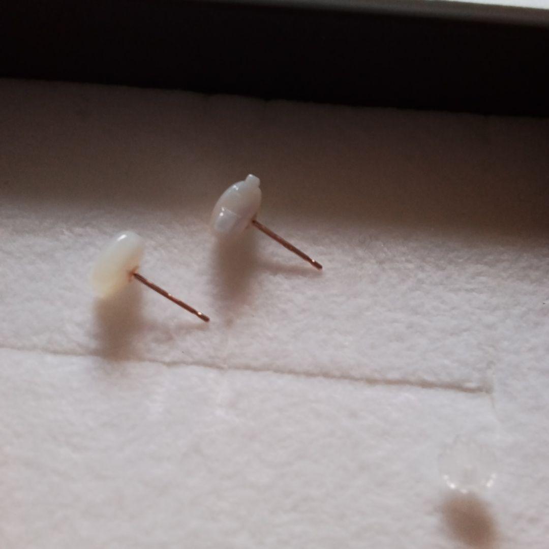 k10　猫　シェル　ネックレス　ピアス　未使用　バラ売り不可