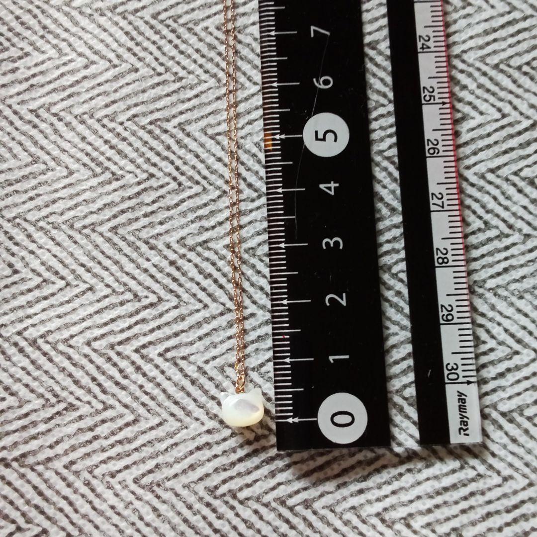 k10　猫　シェル　ネックレス　ピアス　未使用　バラ売り不可