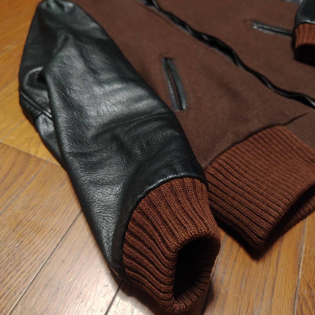 SKOOKUMスクーカム　スタジャン　サイズ38　ブラウン/ブラック　USA製