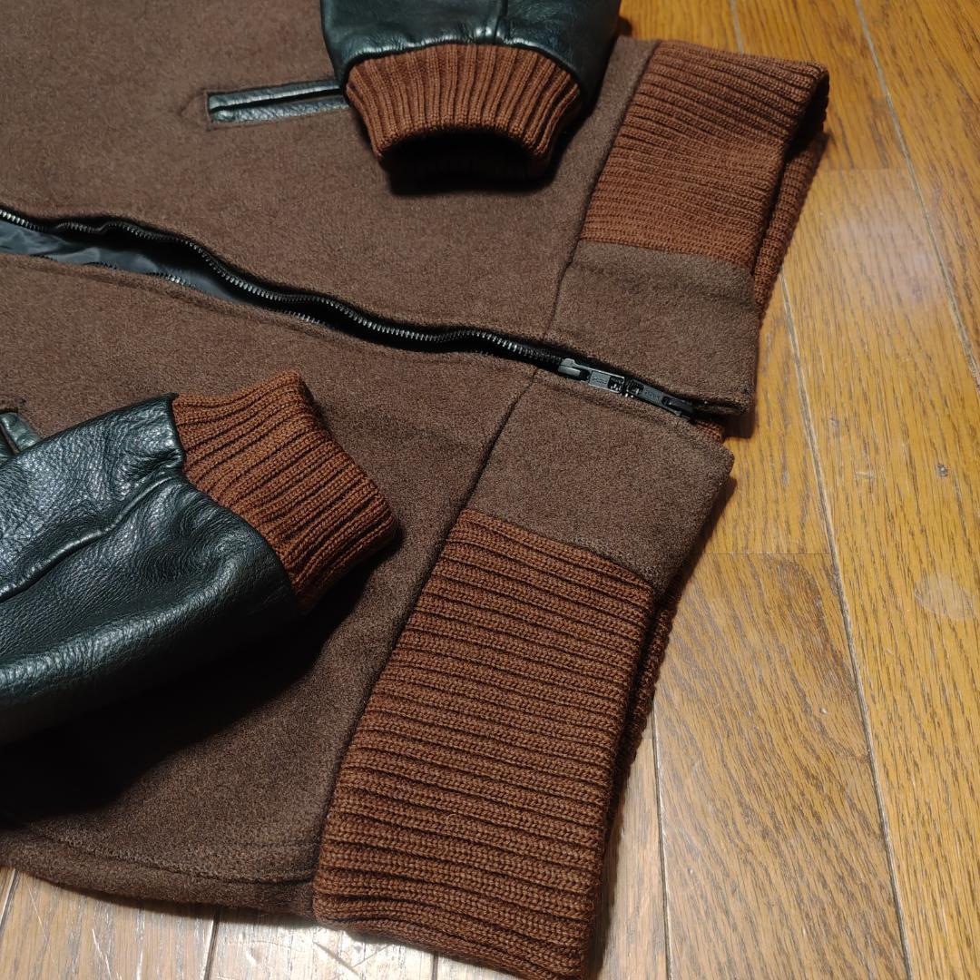 SKOOKUMスクーカム　スタジャン　サイズ38　ブラウン/ブラック　USA製