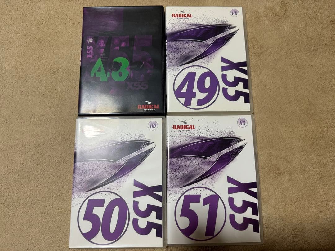ラディカルフィットネスX55 No.48〜51 CD&DVD
