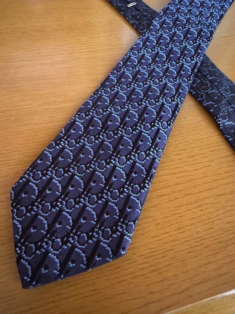Christian Dior オブリーク柄　ネクタイ