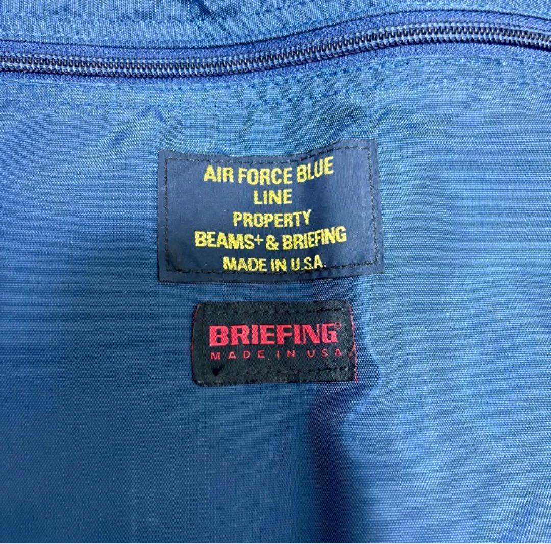 ショルダーベルト無 BRIEFING×BEAMS バッグNAVYビジネスリュック