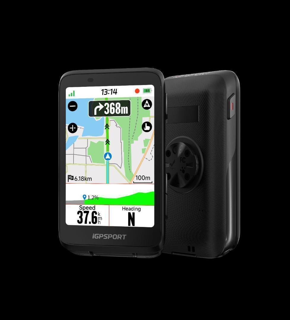 ①iGPSPORT BiNavi【ブラック】（日本語対応）ナビゲーションサイコン