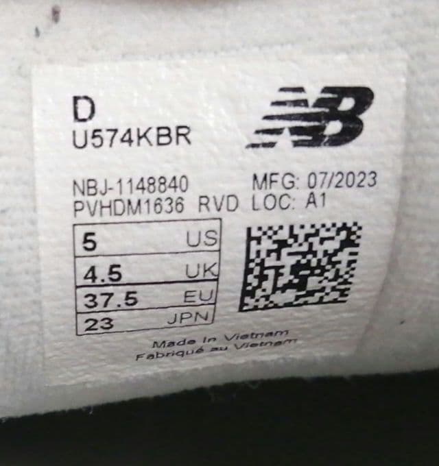 New Balance ニューバランス スニーカー U574KBR 23.0cm