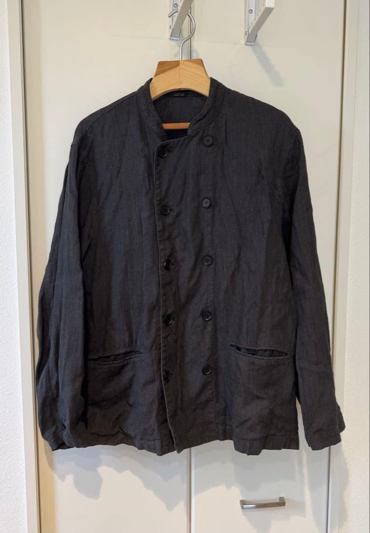 nest Robe CONFECT ブラックリネン クック ジャケット