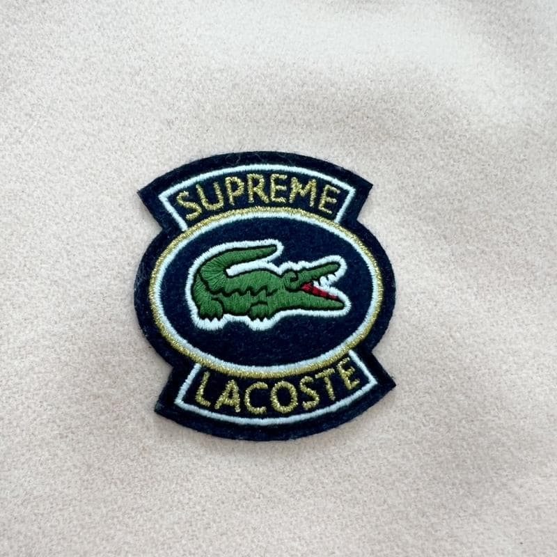 未使用 supreme LACOSTE コラボ スタジャン ピンク