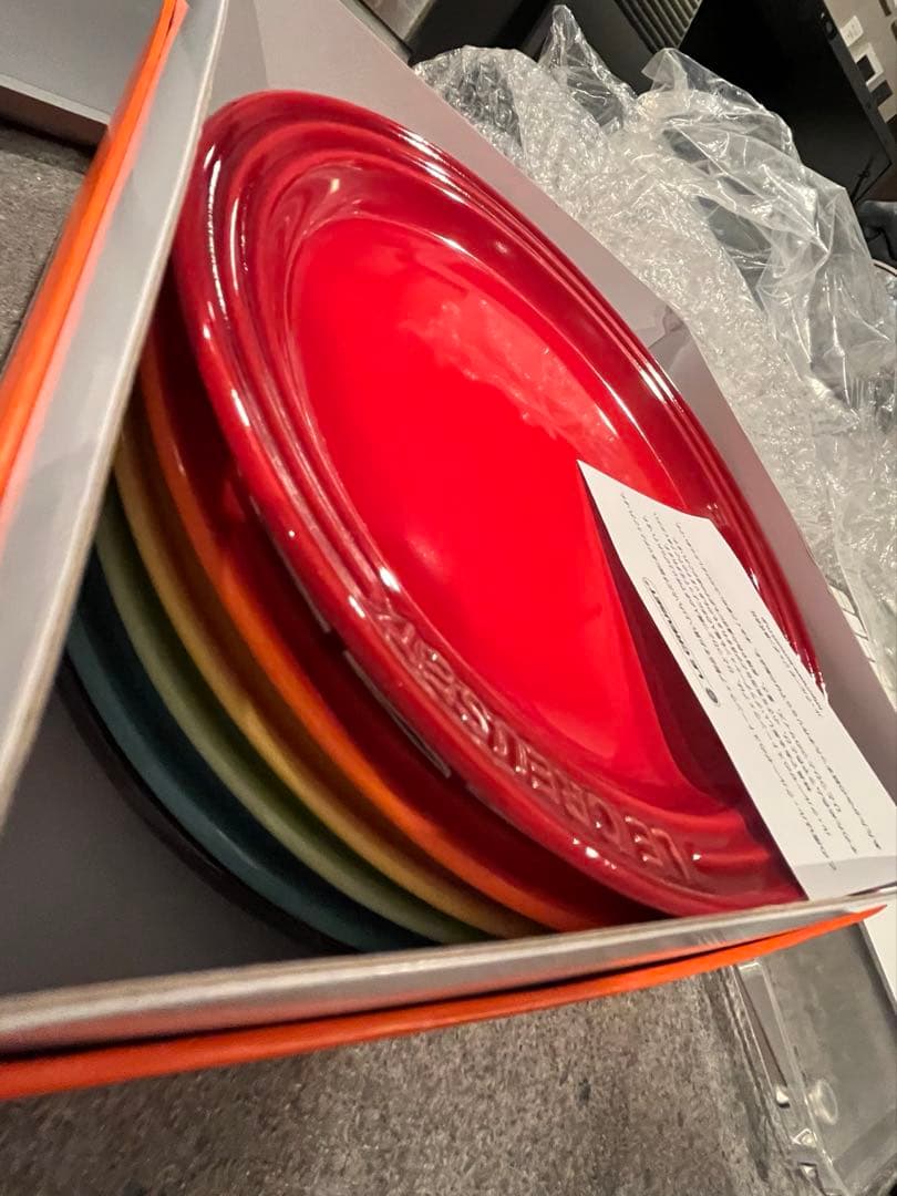 も*も様 LE CREUSET レインボー プレート 6枚セット