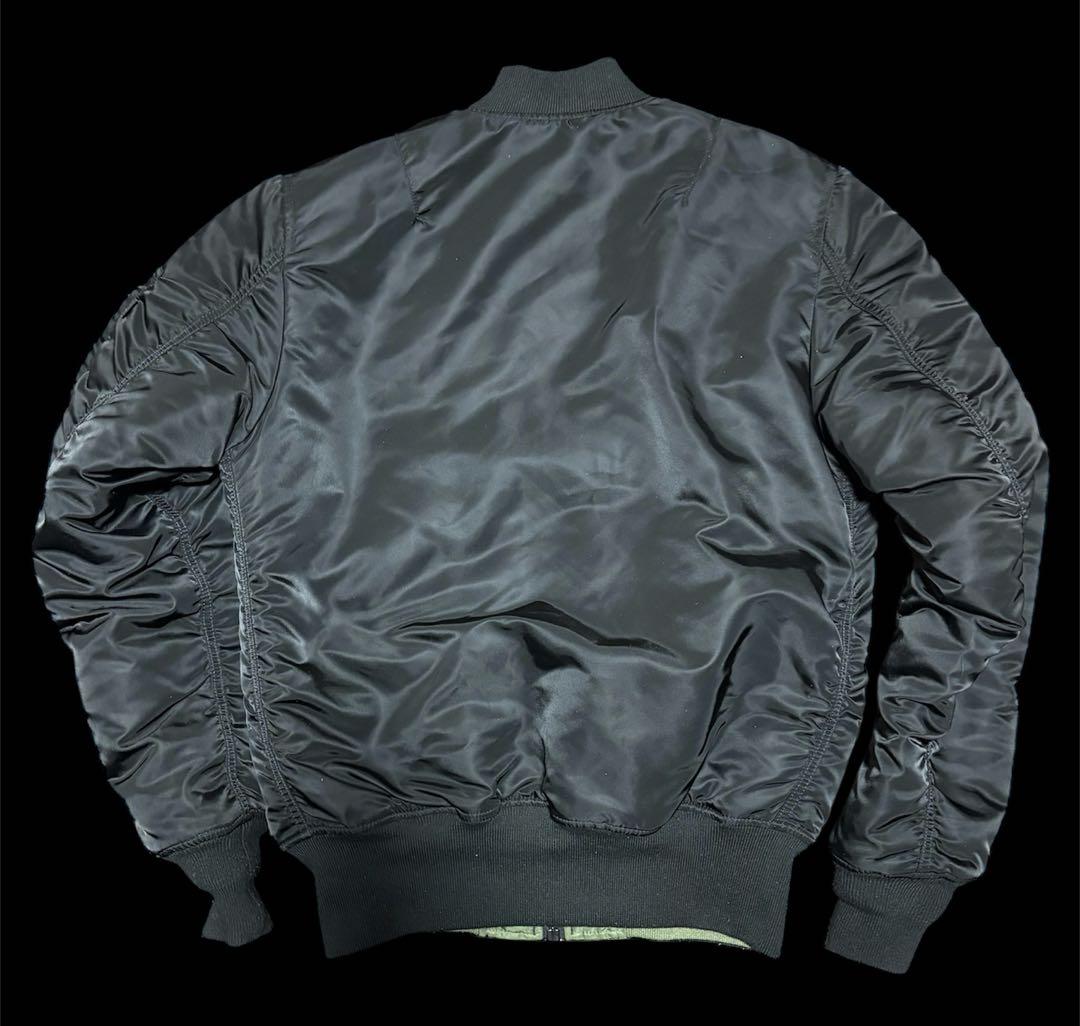 alpha ma-1 リバーシブル　カーキー　ブラック