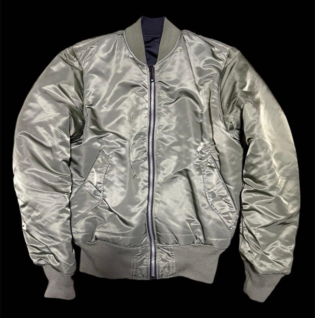 alpha ma-1 リバーシブル　カーキー　ブラック