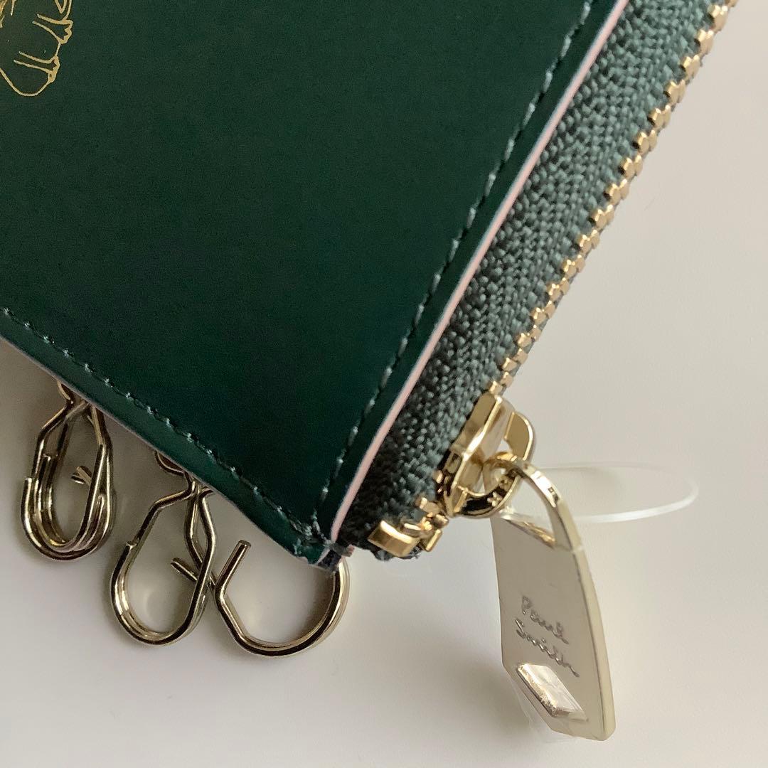 PaulSmith ポールスミス 猫 キーケース BPW002 ダークグリーン