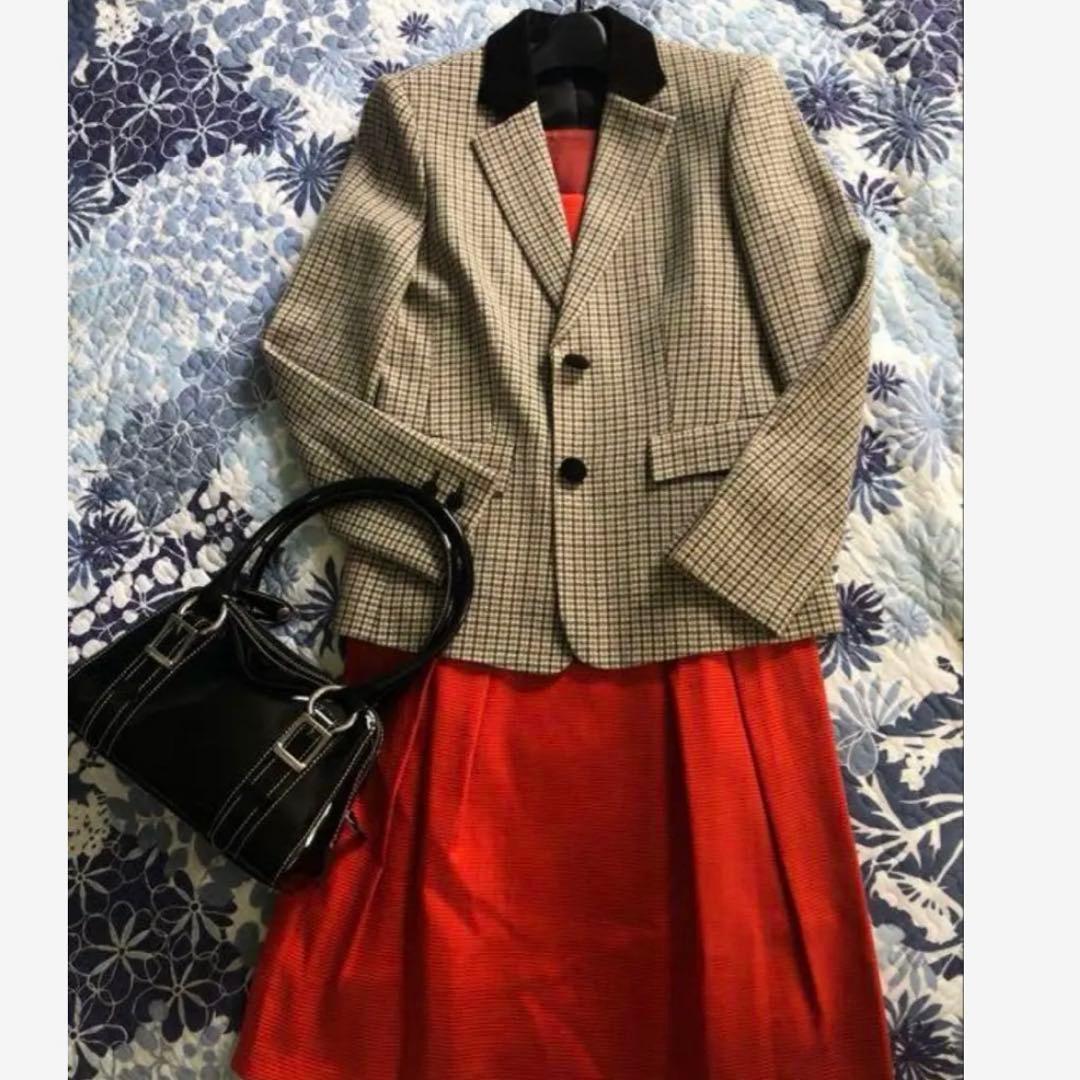 ANAYI チェック柄 テーラードジャケット 36