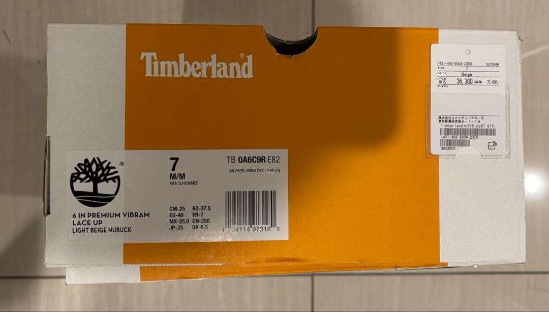 Timberland ベージュ 6インチ BEAUTY＆YOUTH別注