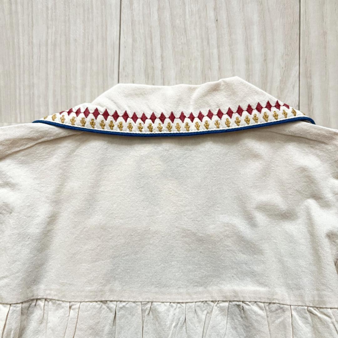 25AW新作未使用タグ付き★ Lali Kids エンブロイダリーワンピ 8Y