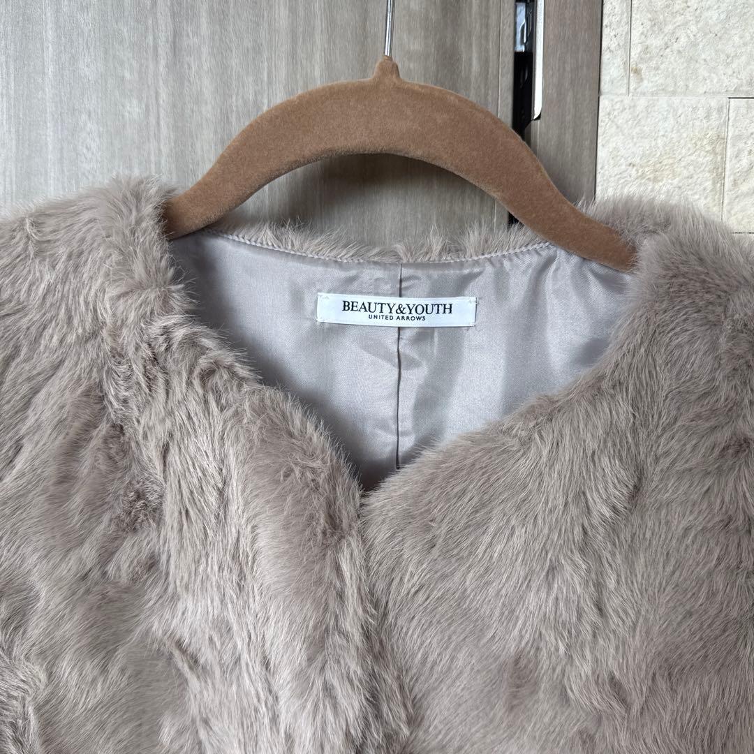 BEAUTY&YOUTH ユナイテッドアローズ★フェイクファーベスト