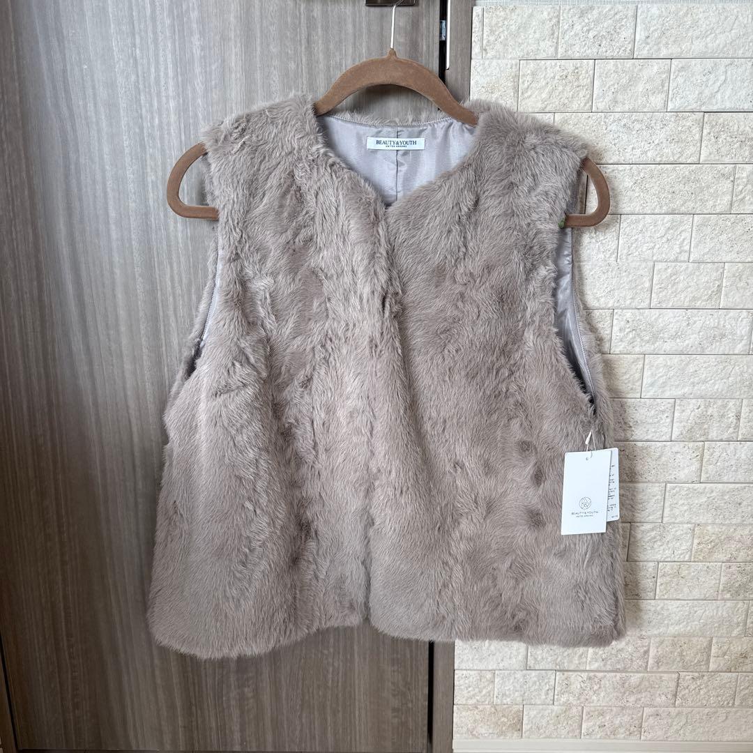 BEAUTY&YOUTH ユナイテッドアローズ★フェイクファーベスト
