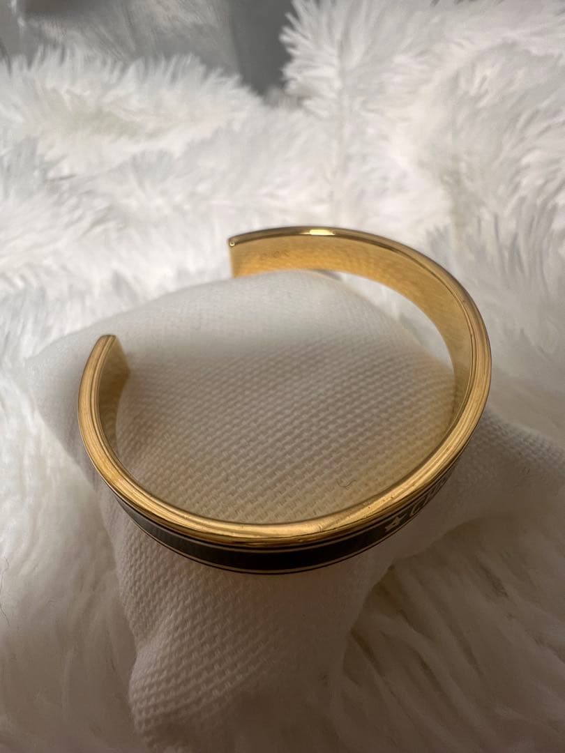 Dior Code バングル ブラック & ゴールド