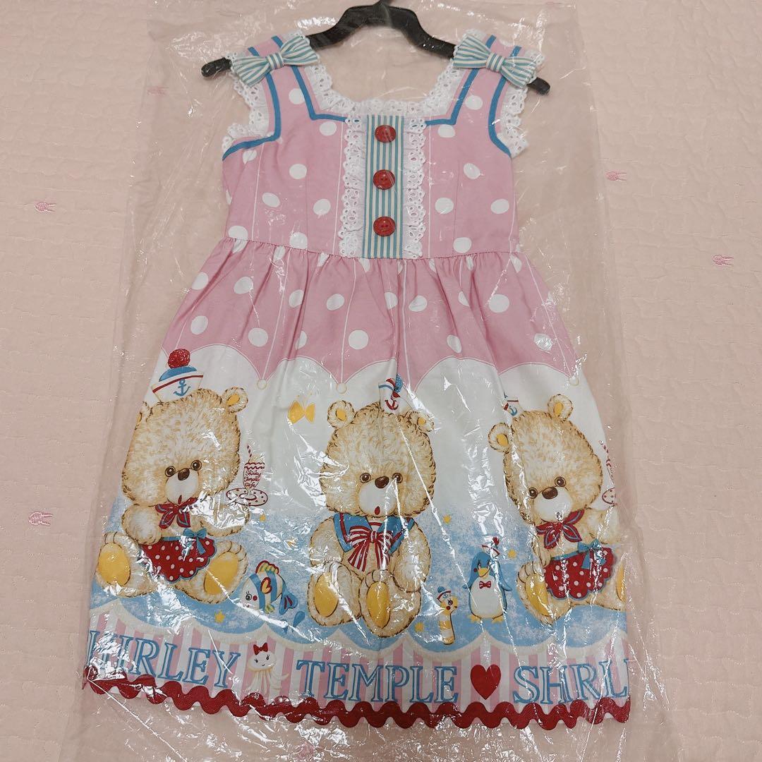 シャーリーテンプル シロクマワンピース100