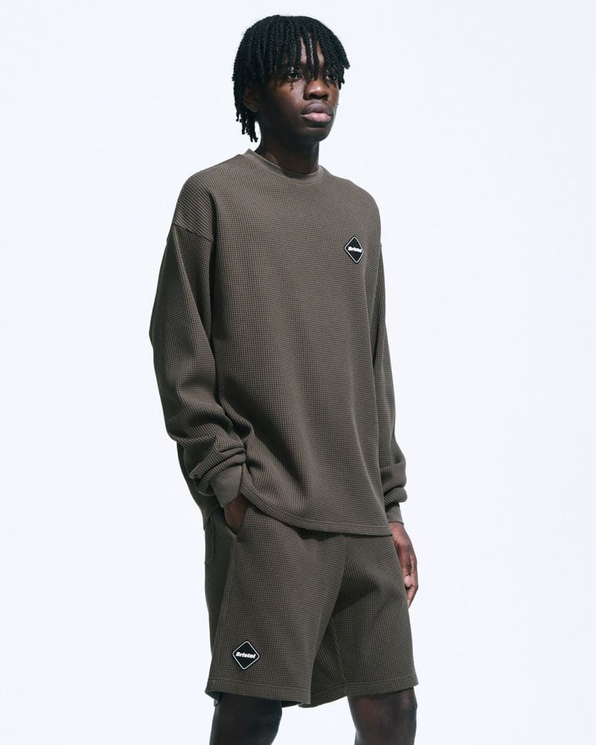 新品 L 25aw FCRB TECH WAFFLE LOUNGE TOP