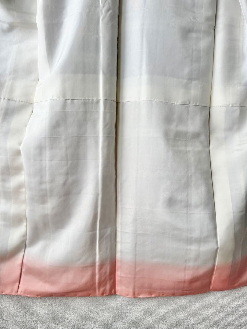 美品！白大島紬 袷 着物 身丈162cm