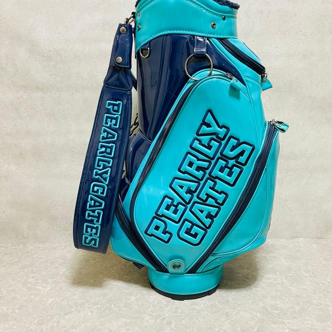 PEARLY GATES パーリーゲイツ キャディバッグ ゴルフバッグ エナメル