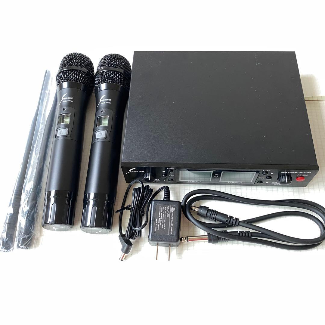 【新品未使用】SoundPureワイヤレスマイクセット(2本＋受信機付属品完備）