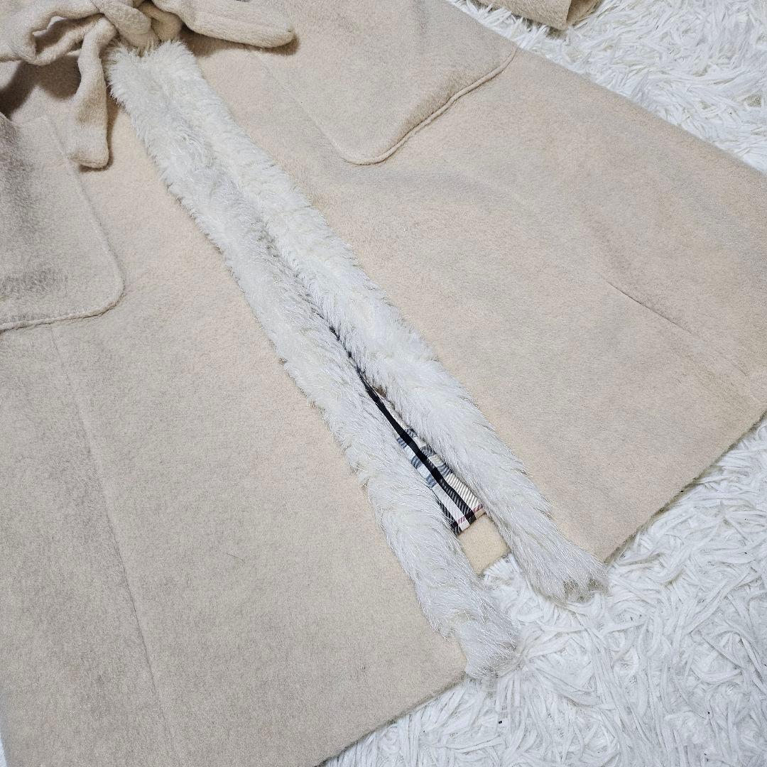BURBERRY BLUE LABEL ロングコート モヘヤ アルパカ