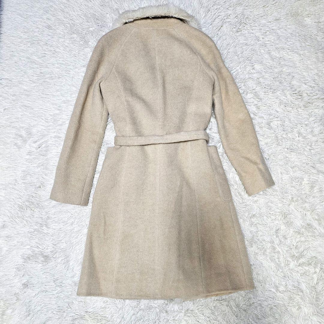 BURBERRY BLUE LABEL ロングコート モヘヤ アルパカ