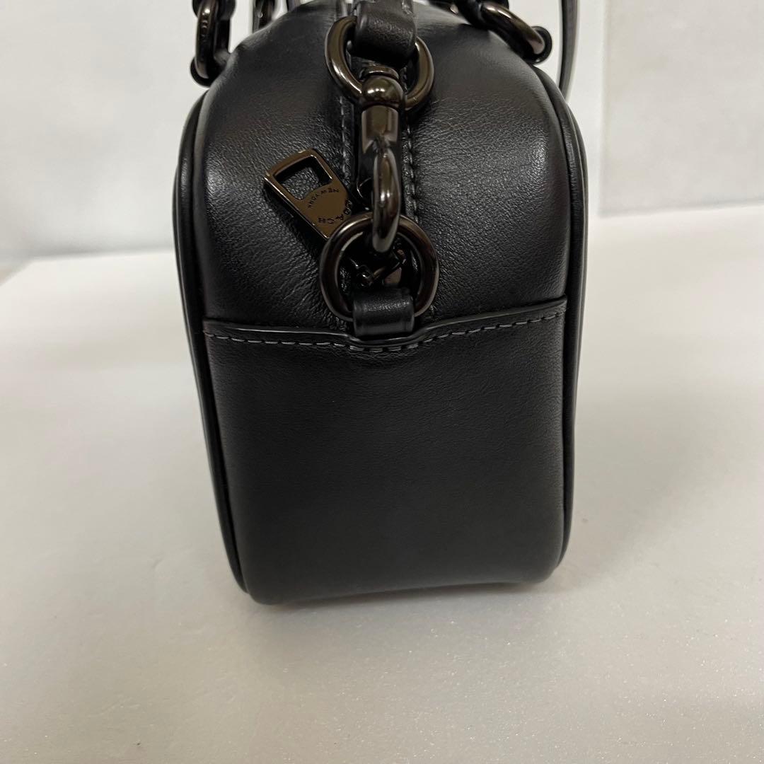 COACH サッチェルクロスボディ 2way ブラックレザー CT776 ST