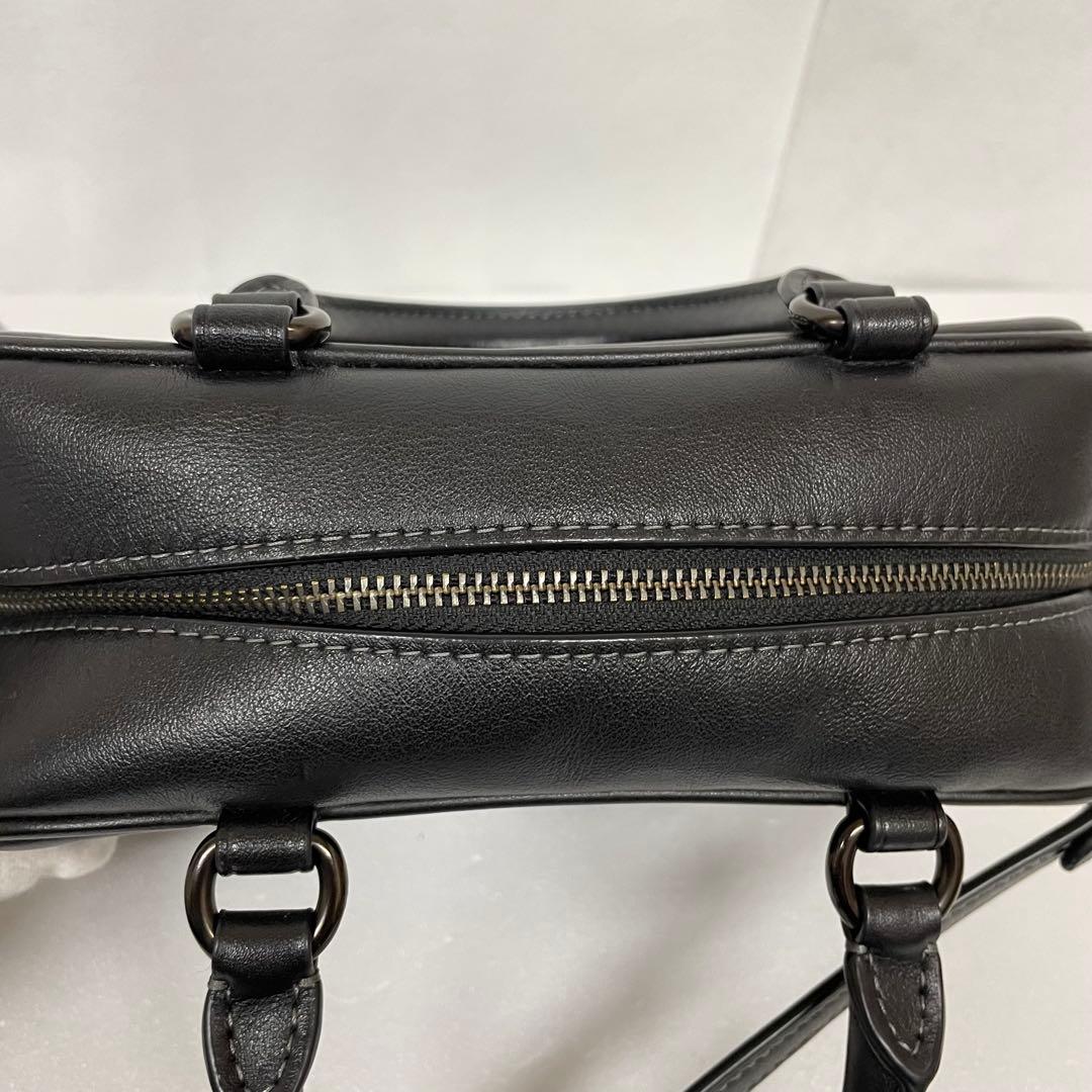 COACH サッチェルクロスボディ 2way ブラックレザー CT776 ST