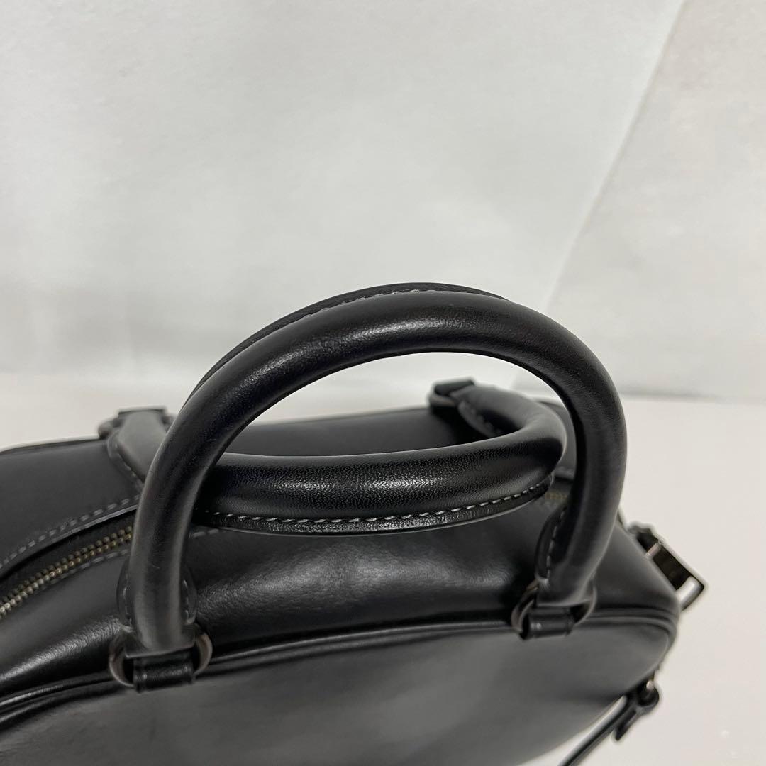 COACH サッチェルクロスボディ 2way ブラックレザー CT776 ST