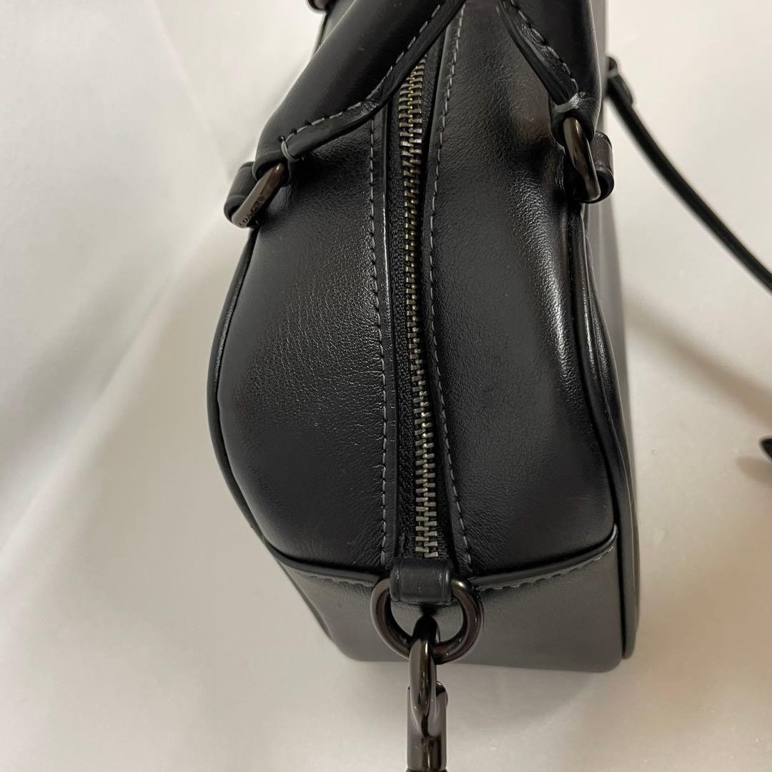 COACH サッチェルクロスボディ 2way ブラックレザー CT776 ST